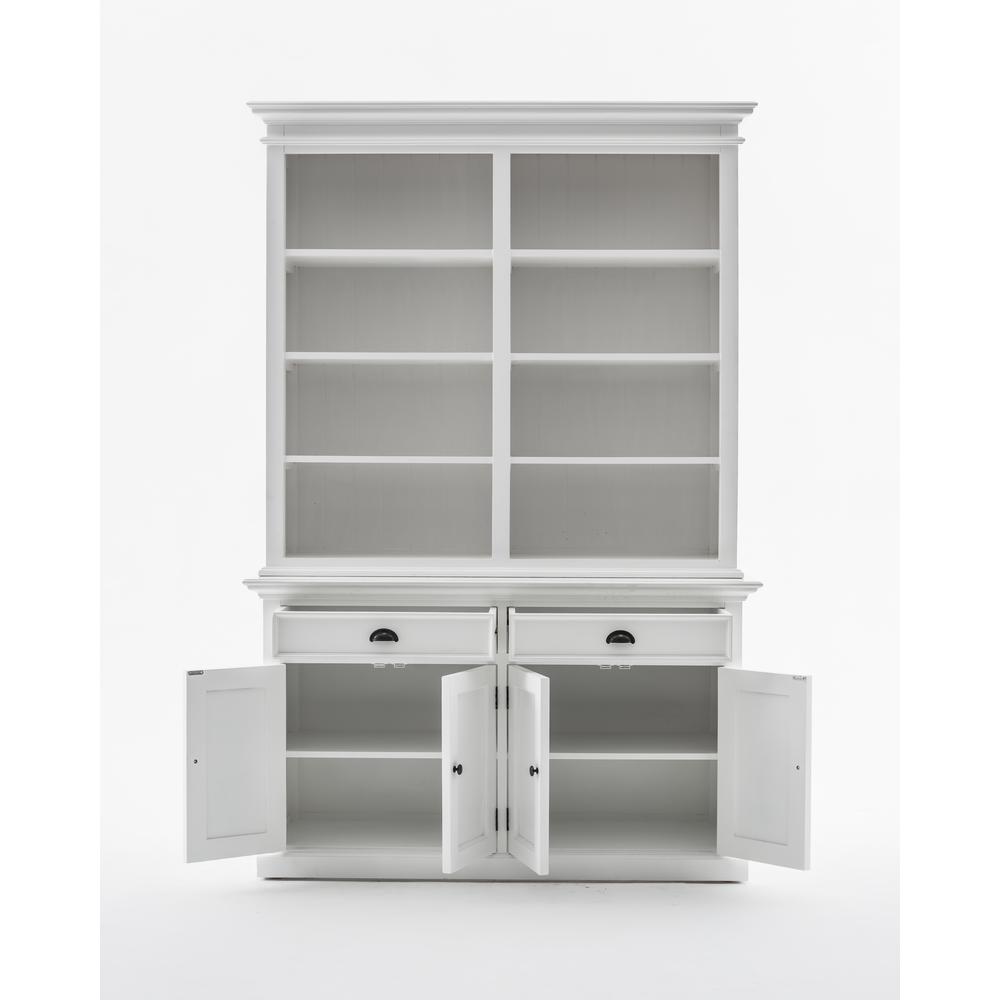 Halifax Classic White Buffet Hutch Unit with 8 Shelves. Picture 23
