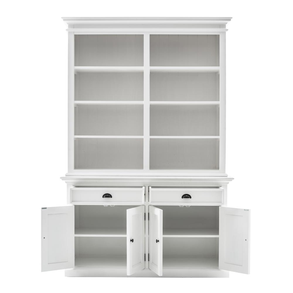 Halifax Classic White Buffet Hutch Unit with 8 Shelves. Picture 2