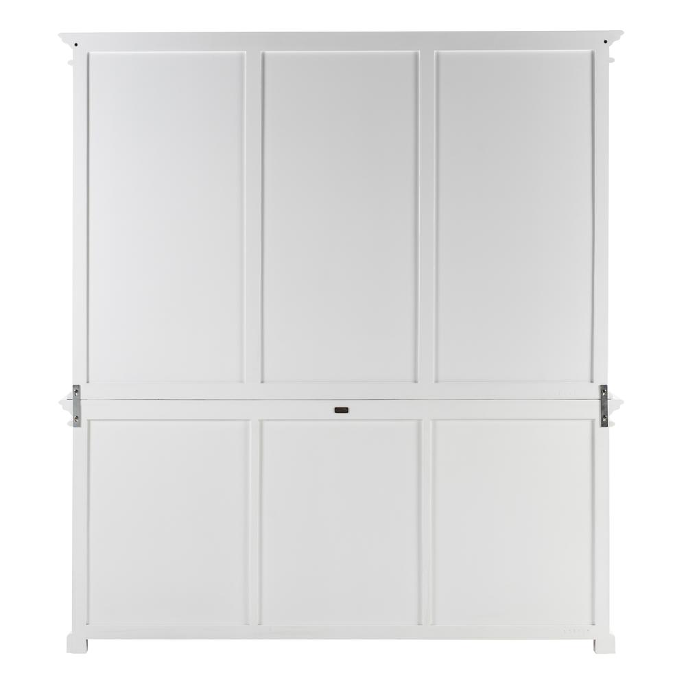 Halifax Classic White Hutch Unit with 6 Glass Doors. Picture 12