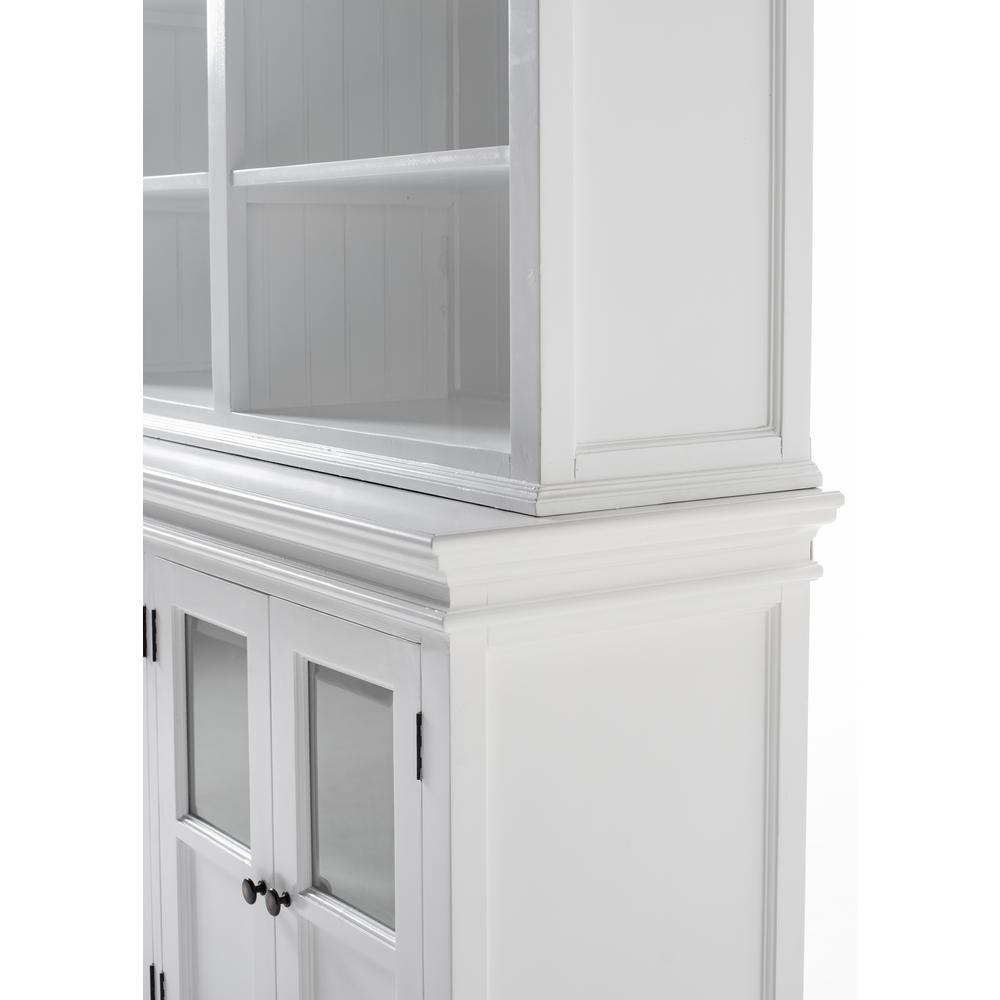 Halifax Classic White Hutch Unit with 4 Glass Doors. Picture 6