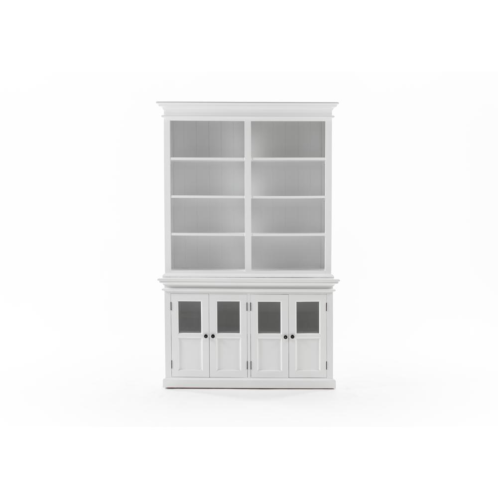 Halifax Classic White Hutch Unit with 4 Glass Doors. Picture 23