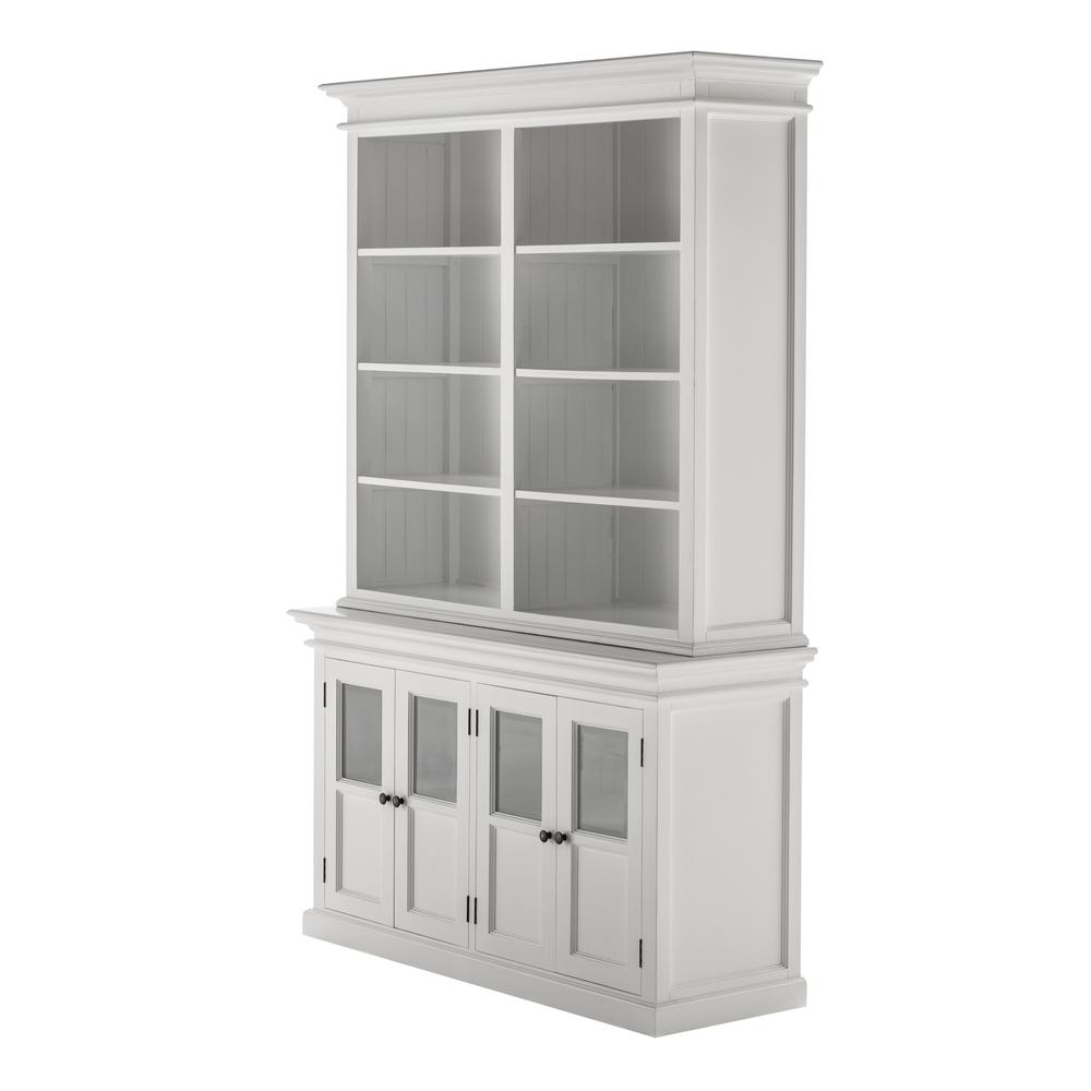Halifax Classic White Hutch Unit with 4 Glass Doors. Picture 3