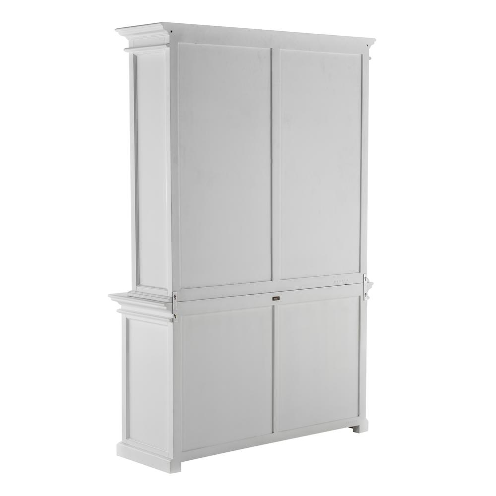 Halifax Classic White Hutch Unit with 4 Glass Doors. Picture 12