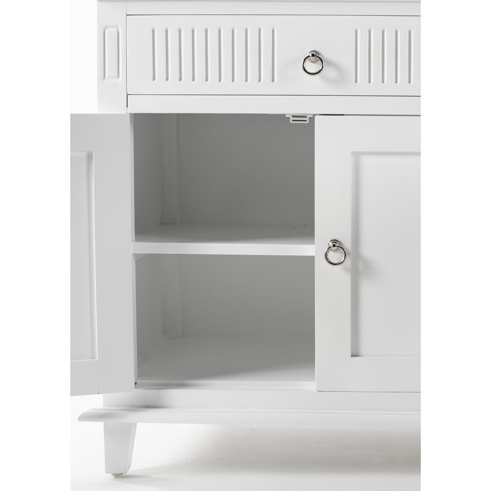 Skansen Classic White Kitchen Hutch Cabinet with 5 Doors 3 Drawers. Picture 10