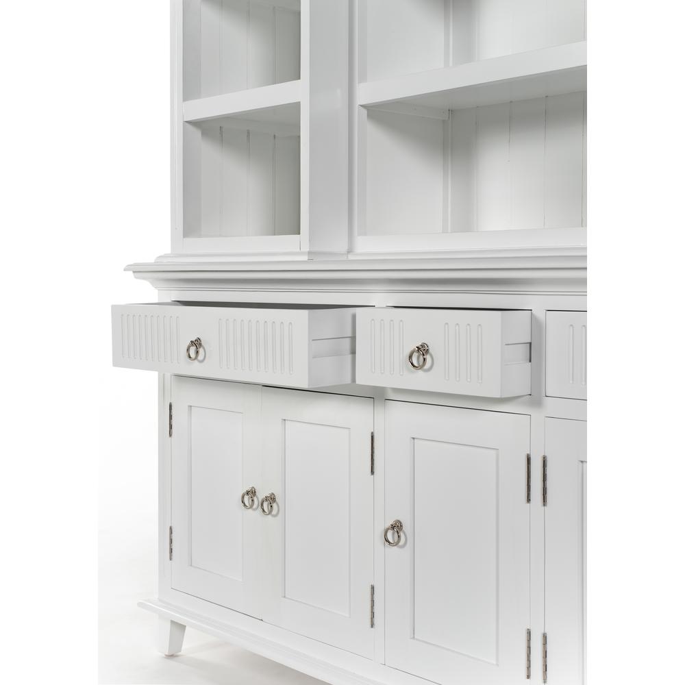 Skansen Classic White Kitchen Hutch Cabinet with 5 Doors 3 Drawers. Picture 18
