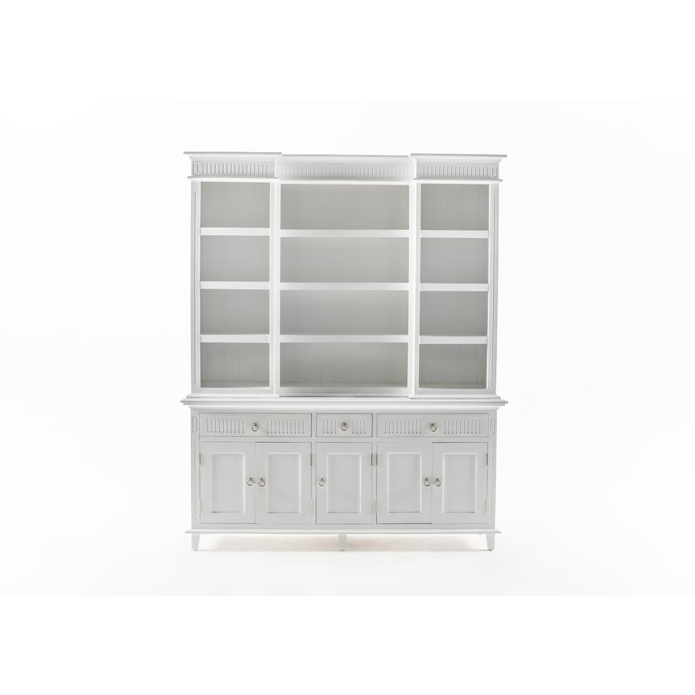 Skansen Classic White Kitchen Hutch Cabinet with 5 Doors 3 Drawers. Picture 35