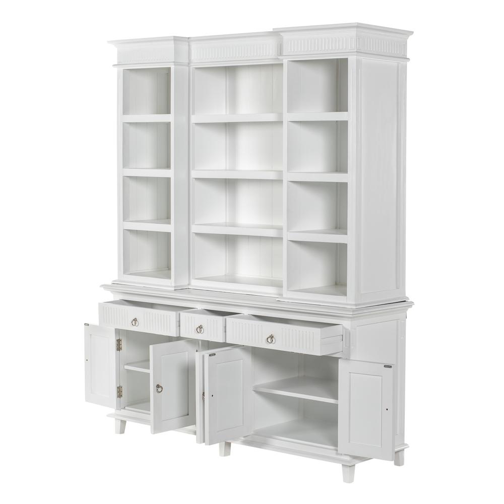 Skansen Classic White Kitchen Hutch Cabinet with 5 Doors 3 Drawers. Picture 6