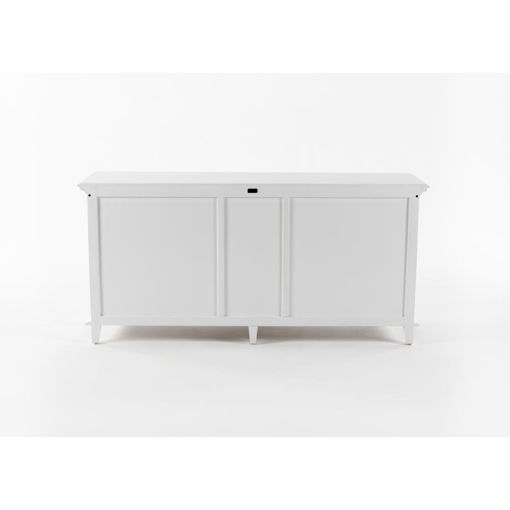 Skansen Classic White Kitchen Hutch Cabinet with 5 Doors 3 Drawers. Picture 52