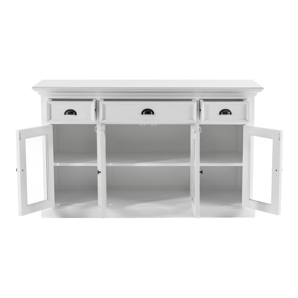 Classic White Buffet with Glass Doors and Drawers, Belen Kox. Picture 2