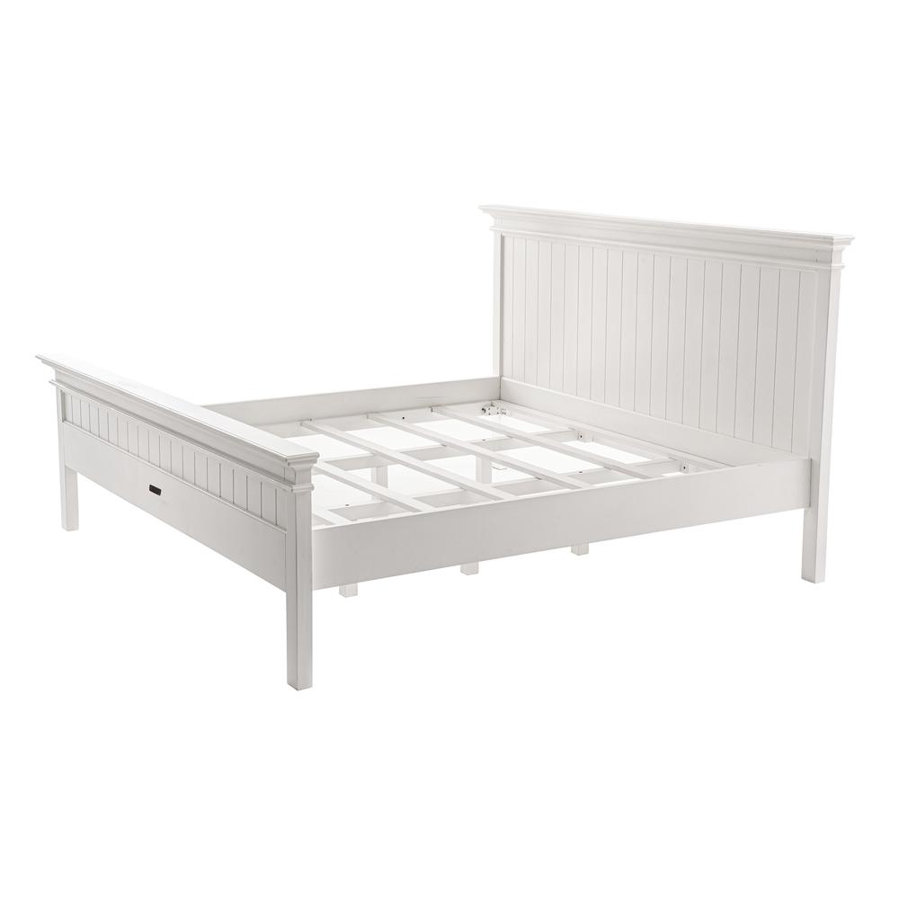 Halifax Classic White King Size Bed. Picture 1