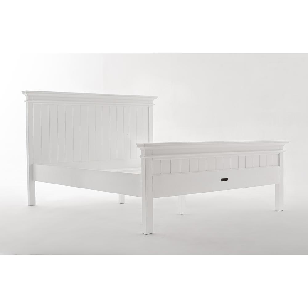 Halifax Classic White Queen Size Bed. Picture 14