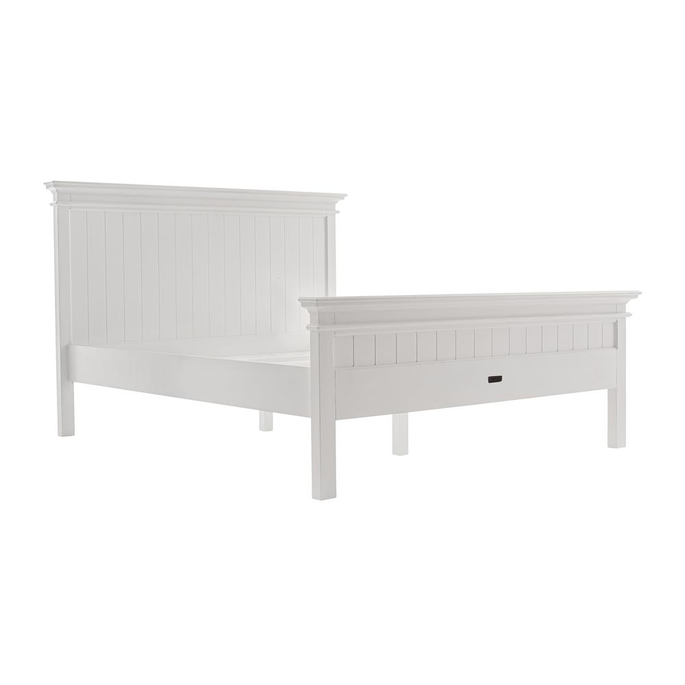 Halifax Classic White Queen Size Bed. Picture 2