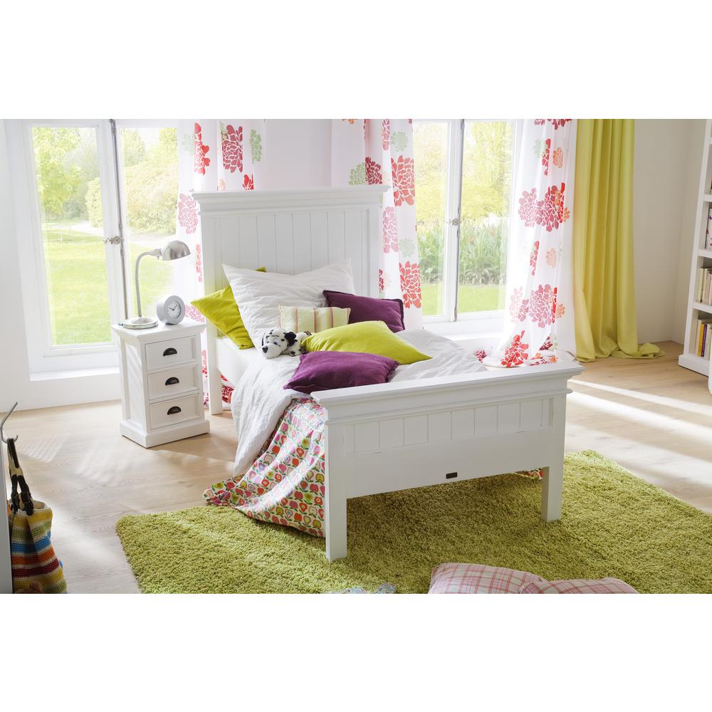 Halifax Classic White Single Size Bed. Picture 4