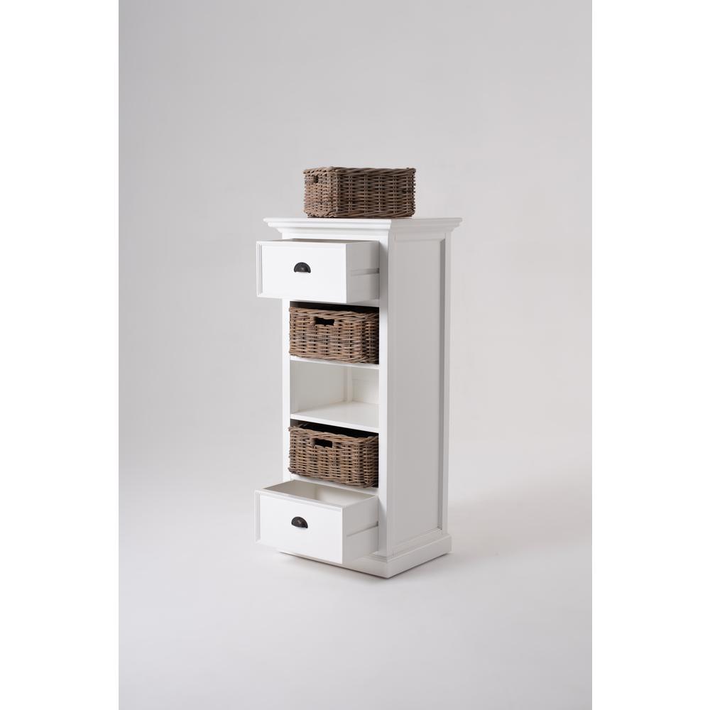 Storage Unit with Basket Set, Classic White. Picture 6