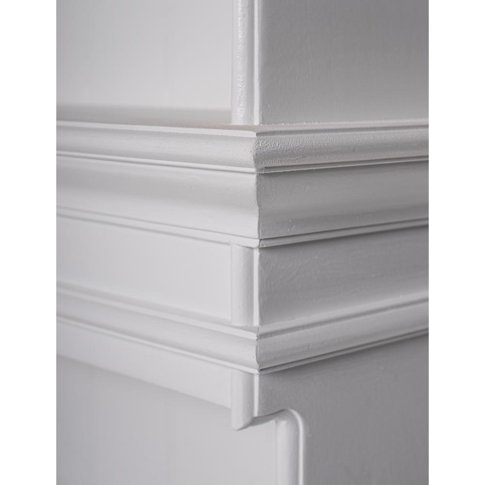 Halifax Classic White Entryway Coat Rack & Bench Unit. Picture 6