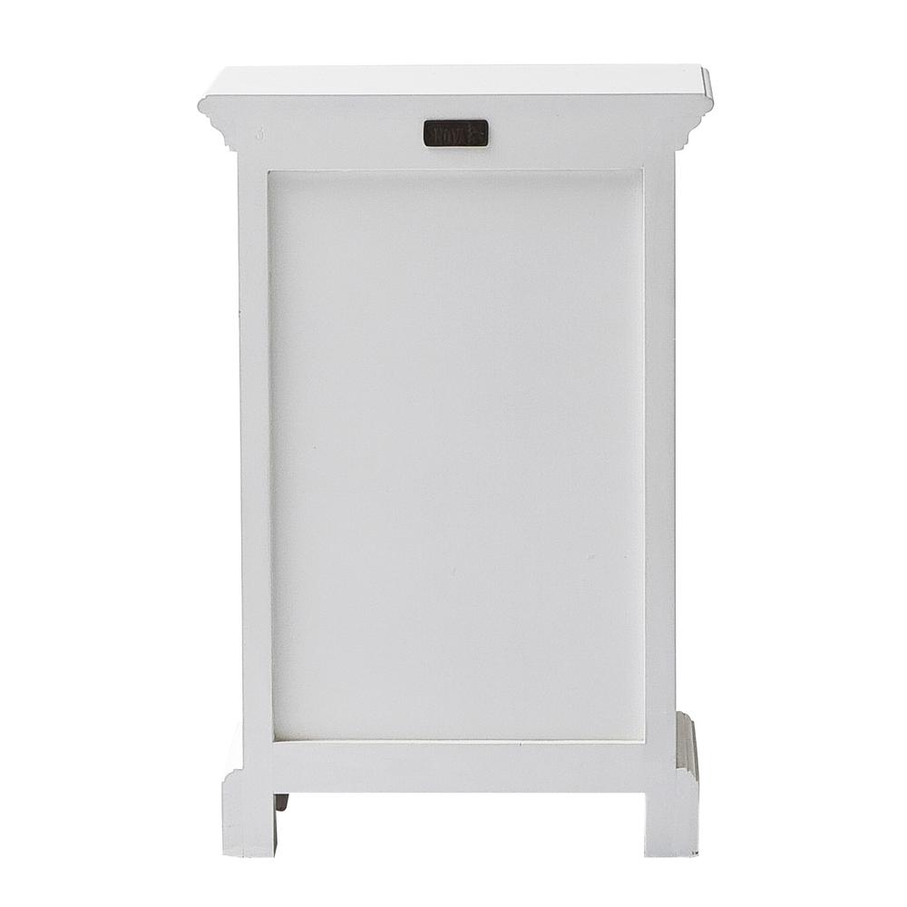 Halifax Classic White Bedside Drawer Unit. Picture 9
