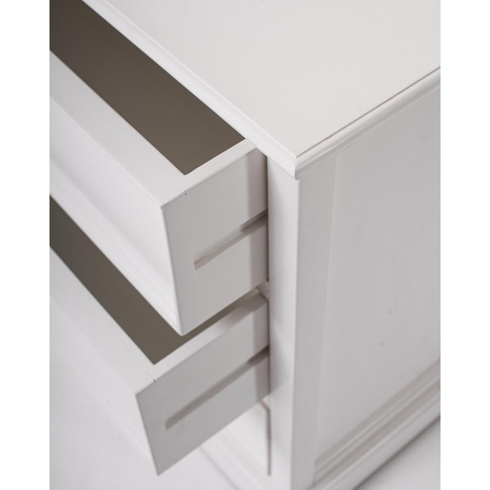 Halifax Grand Classic White Bedside Drawer Unit. Picture 9