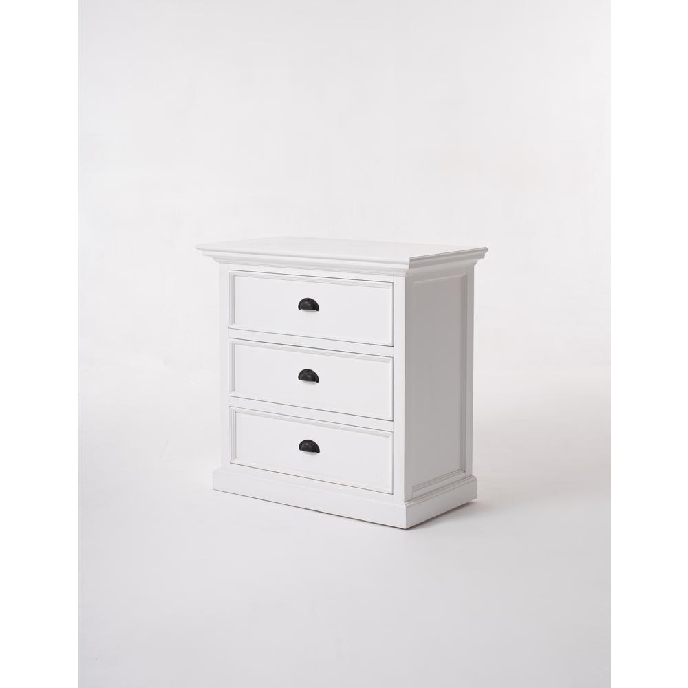 Halifax Grand Classic White Bedside Drawer Unit. Picture 11