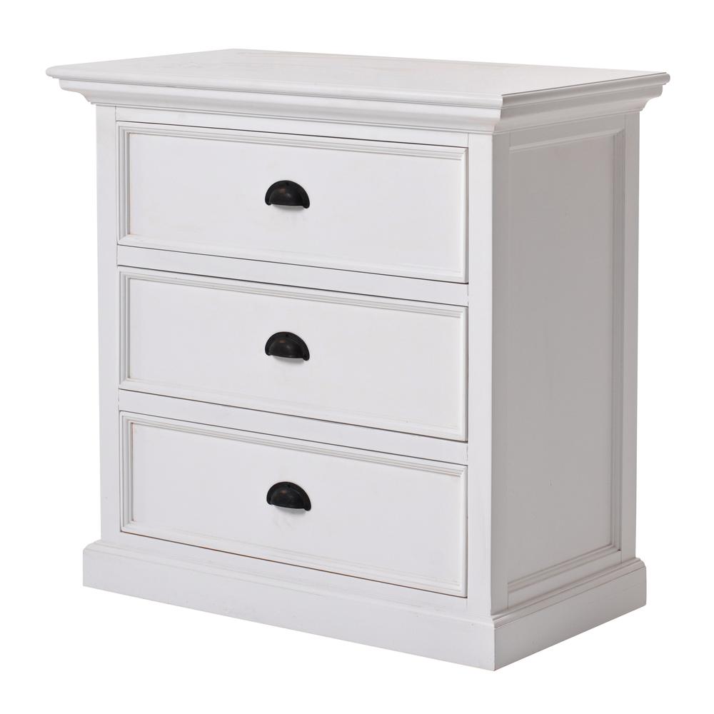 Halifax Grand Classic White Bedside Drawer Unit. Picture 2