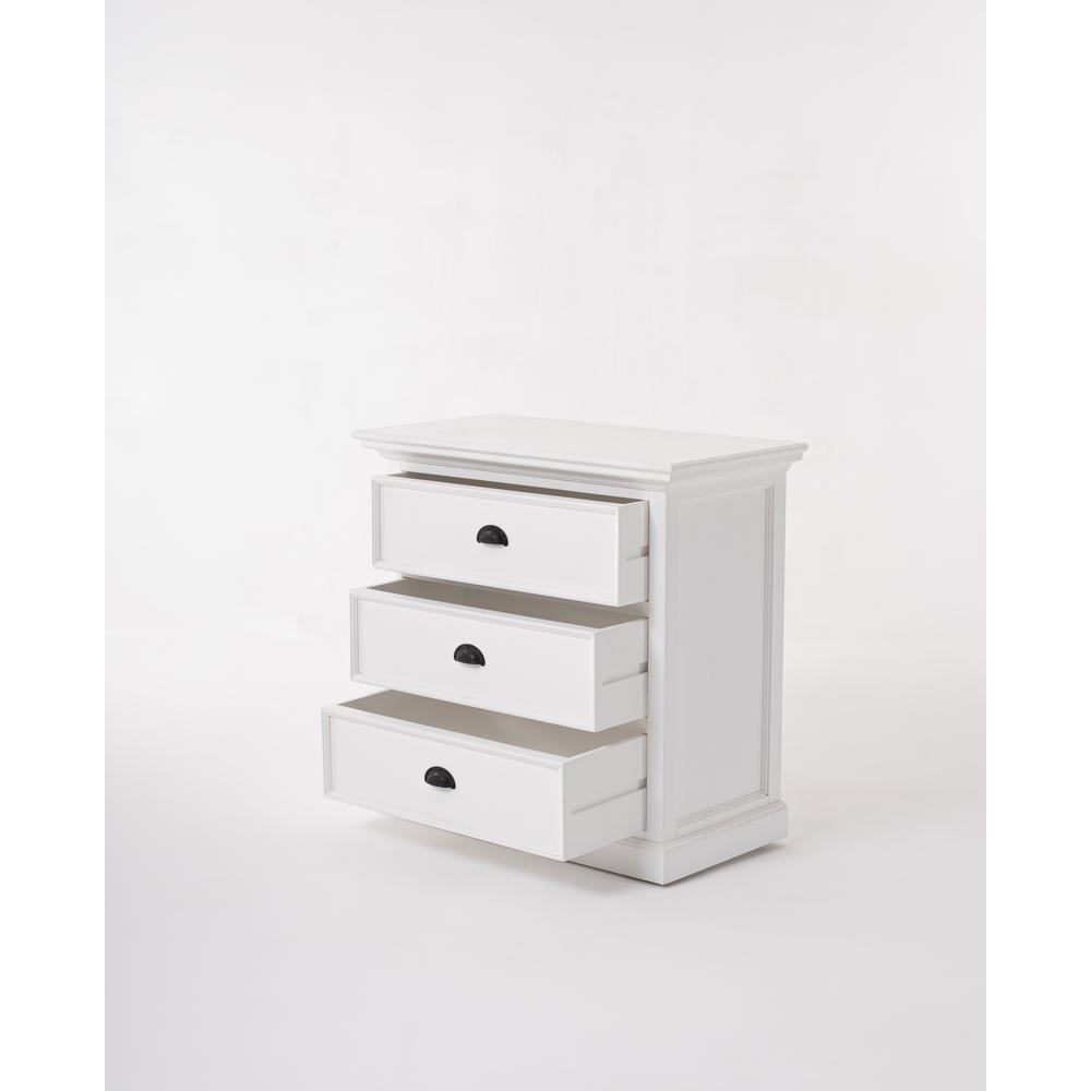 Halifax Grand Classic White Bedside Drawer Unit. Picture 12