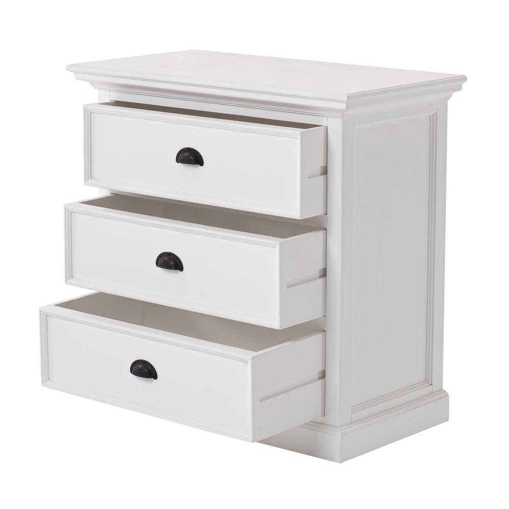 Halifax Grand Classic White Bedside Drawer Unit. Picture 3