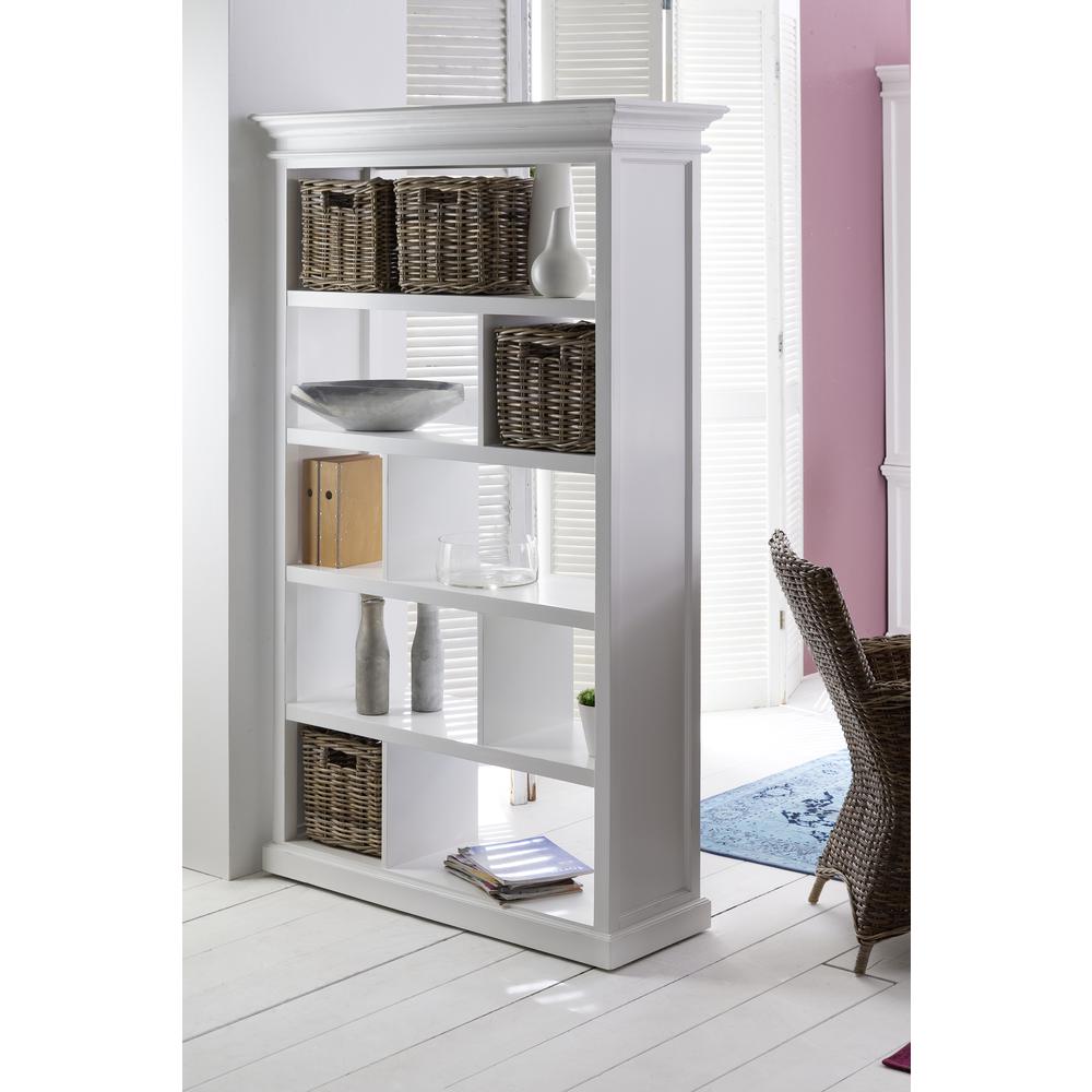 Halifax Classic White Room Divider with Basket Set. Picture 9