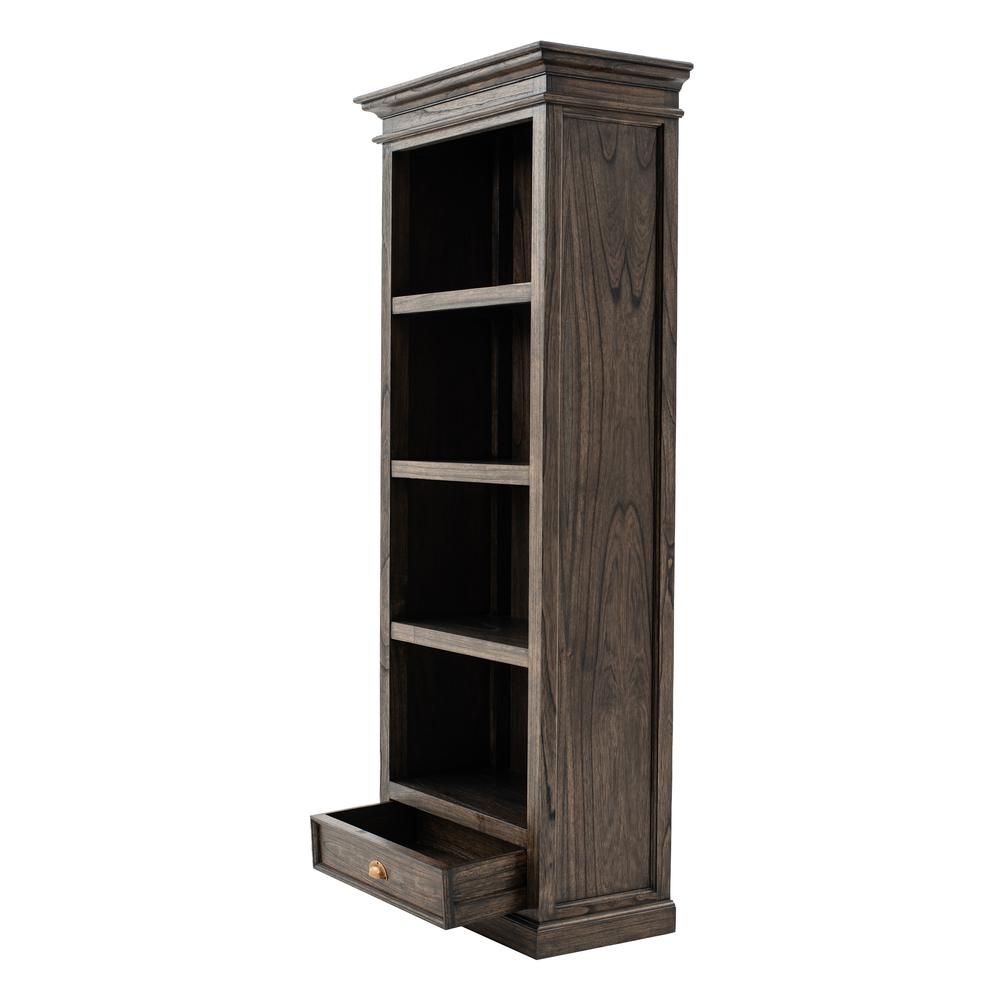 Halifax Mindi Black Wash Bookcase with 1 Drawer. Picture 3