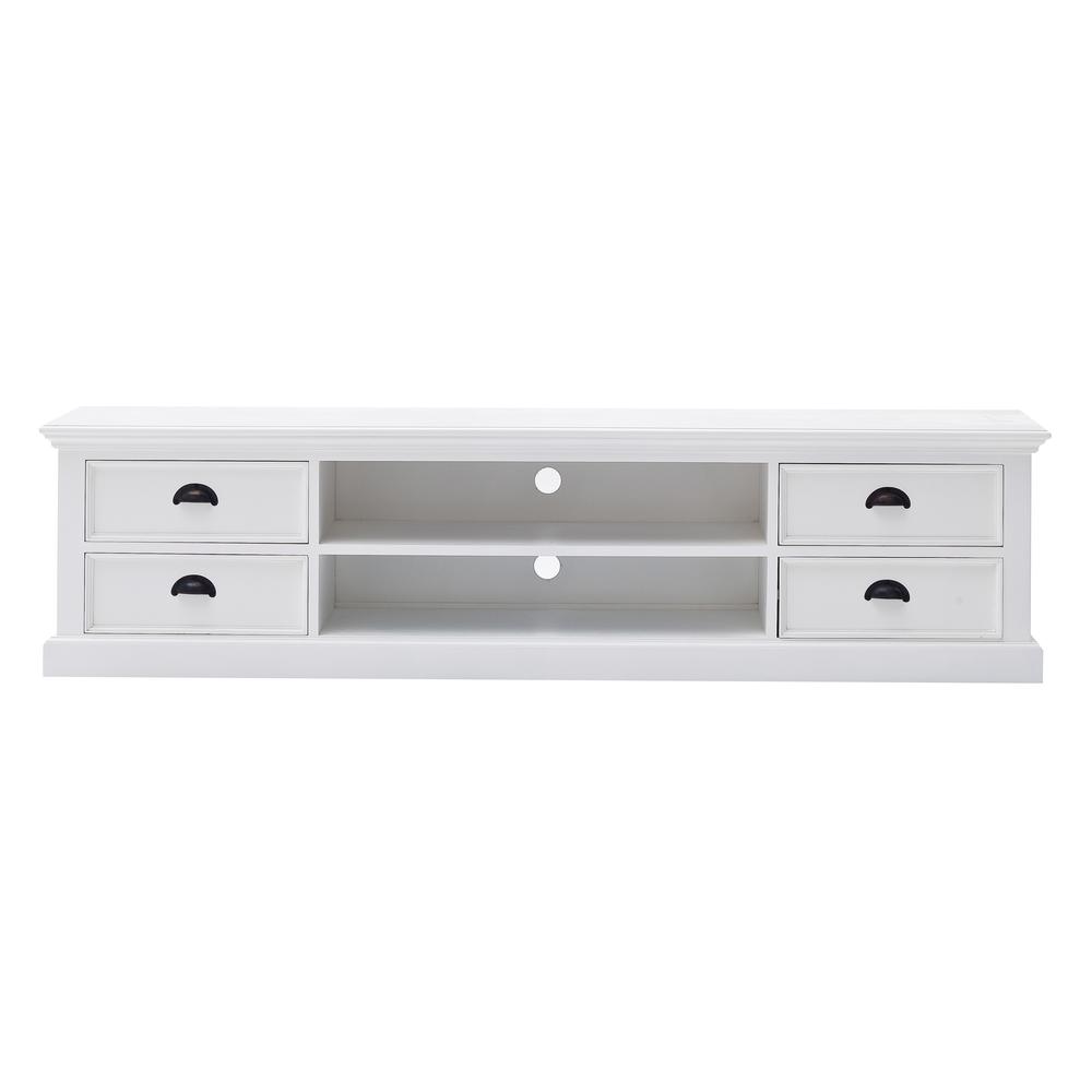 Halifax Classic White Large ETU with 4 Drawers. Picture 1