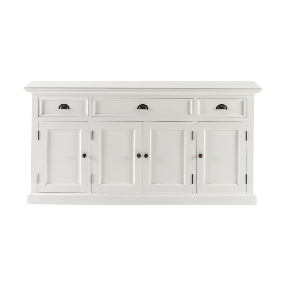 Halifax Classic White Buffet Console Table. Picture 1