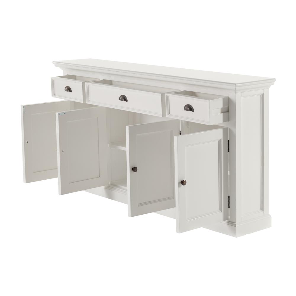 Halifax Classic White Buffet Console Table. Picture 4
