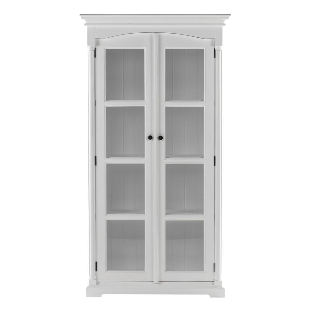 Classic White Double Glass Door Vitrine Cabinet, Belen Kox. Picture 1
