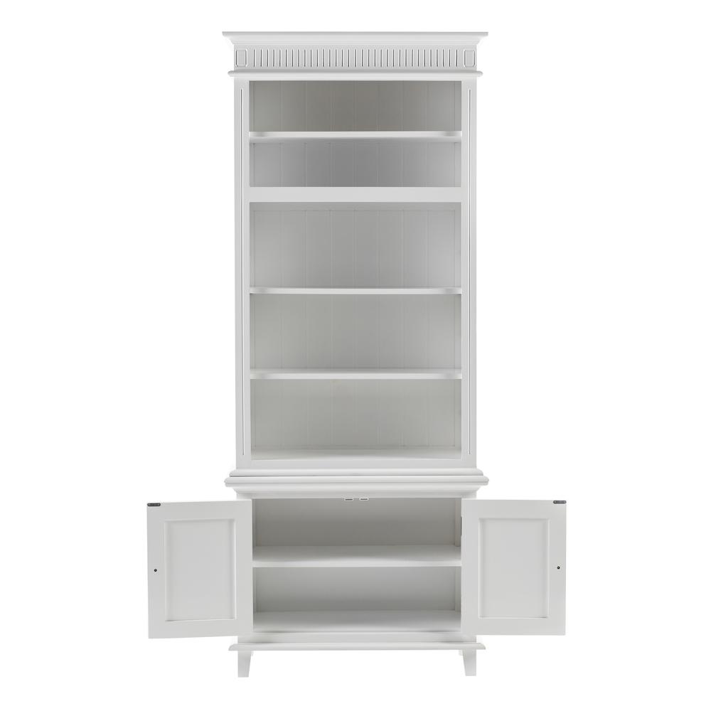 Versatile Classic White Hutch Cabinet with Adjustable Shelves, Belen Kox. Picture 2