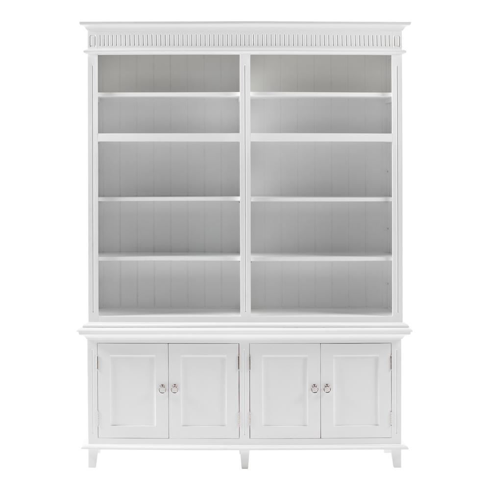 Classic White Double-Bay Hutch with Adjustable Shelves, Belen Kox. Picture 1