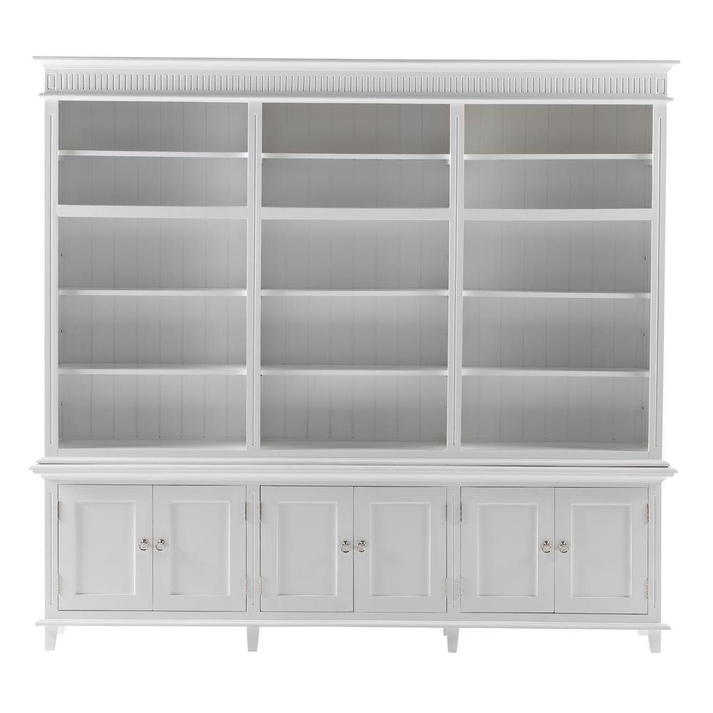 Classic White Triple-Bay Hutch with Adjustable Shelves, Belen Kox. Picture 1