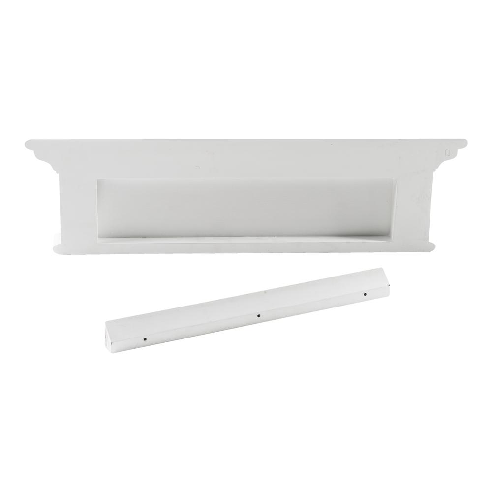 Halifax Classic White 4 Hook Coat Rack. Picture 3