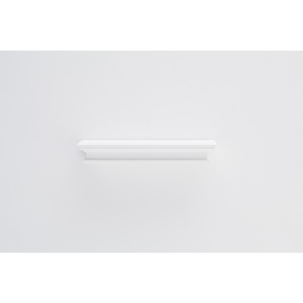 Halifax Classic White Floating Wall Shelf, Long. Picture 9
