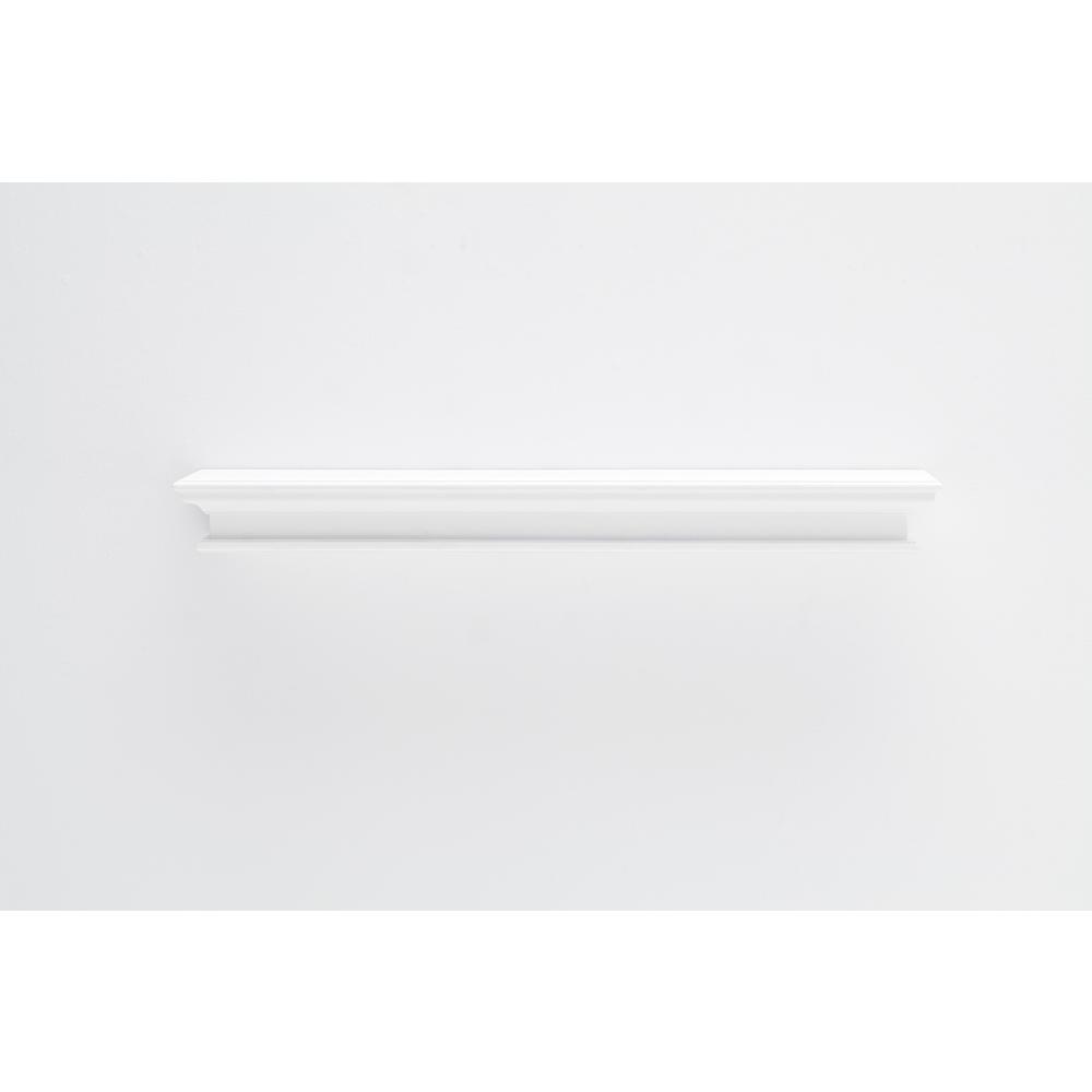 Halifax Classic White Floating Wall Shelf, Extra Long. Picture 9