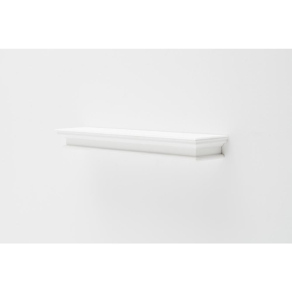 Halifax Classic White Floating Wall Shelf, Extra Long. Picture 10