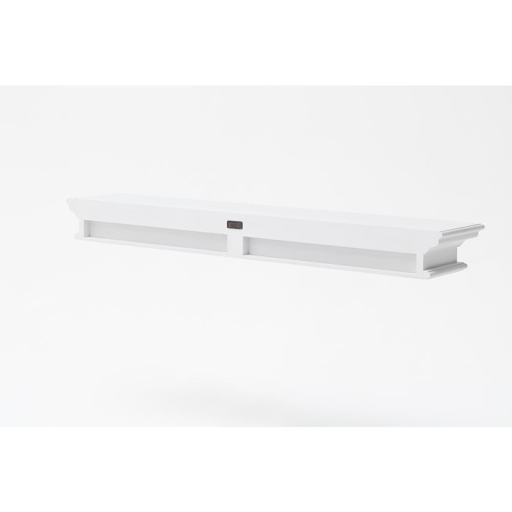Halifax Classic White Floating Wall Shelf, Extra Long. Picture 11