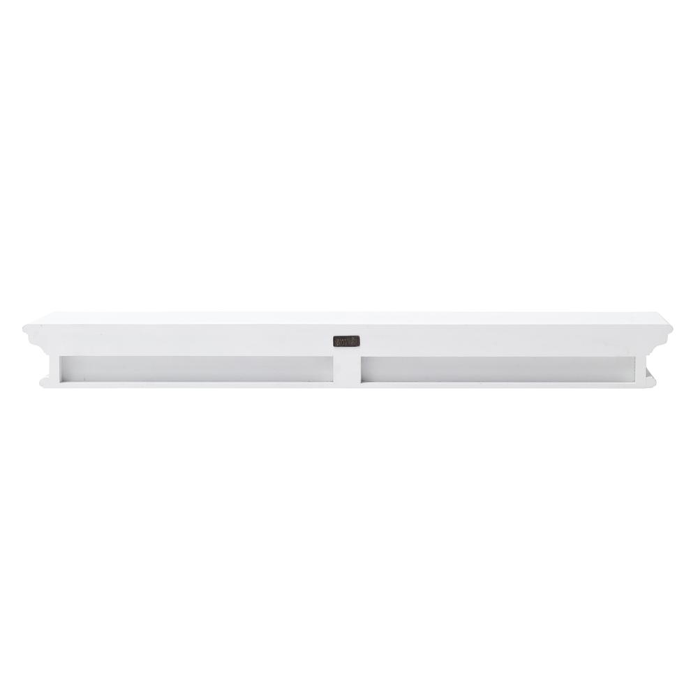 Halifax Classic White Floating Wall Shelf, Extra Long. Picture 8