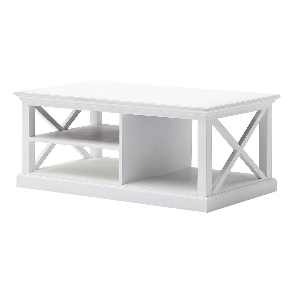 Classic White Low Profile Coffee Table, Belen Kox. Picture 2