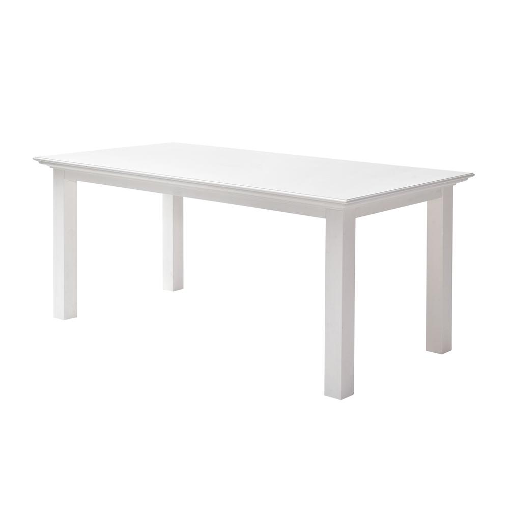 Halifax Classic White Dining Table. Picture 2