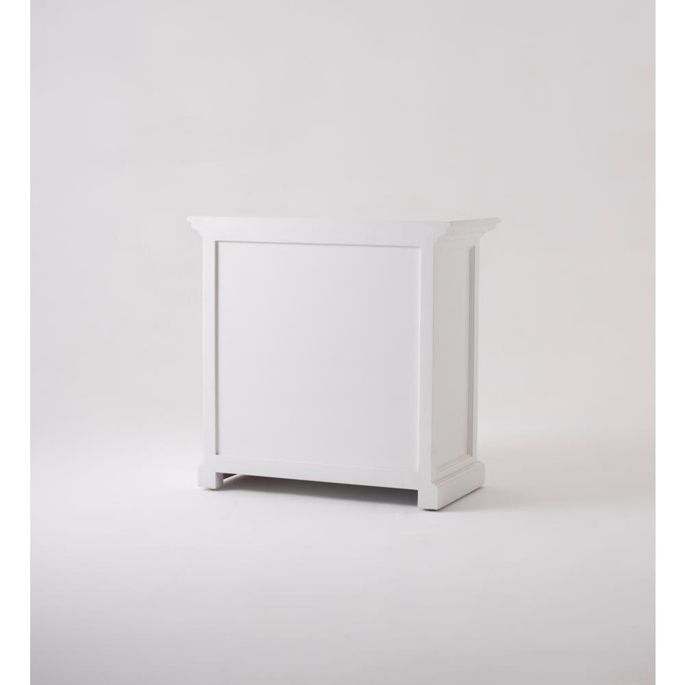 Halifax Grand Classic White Bedside Table with Shelves. Picture 16