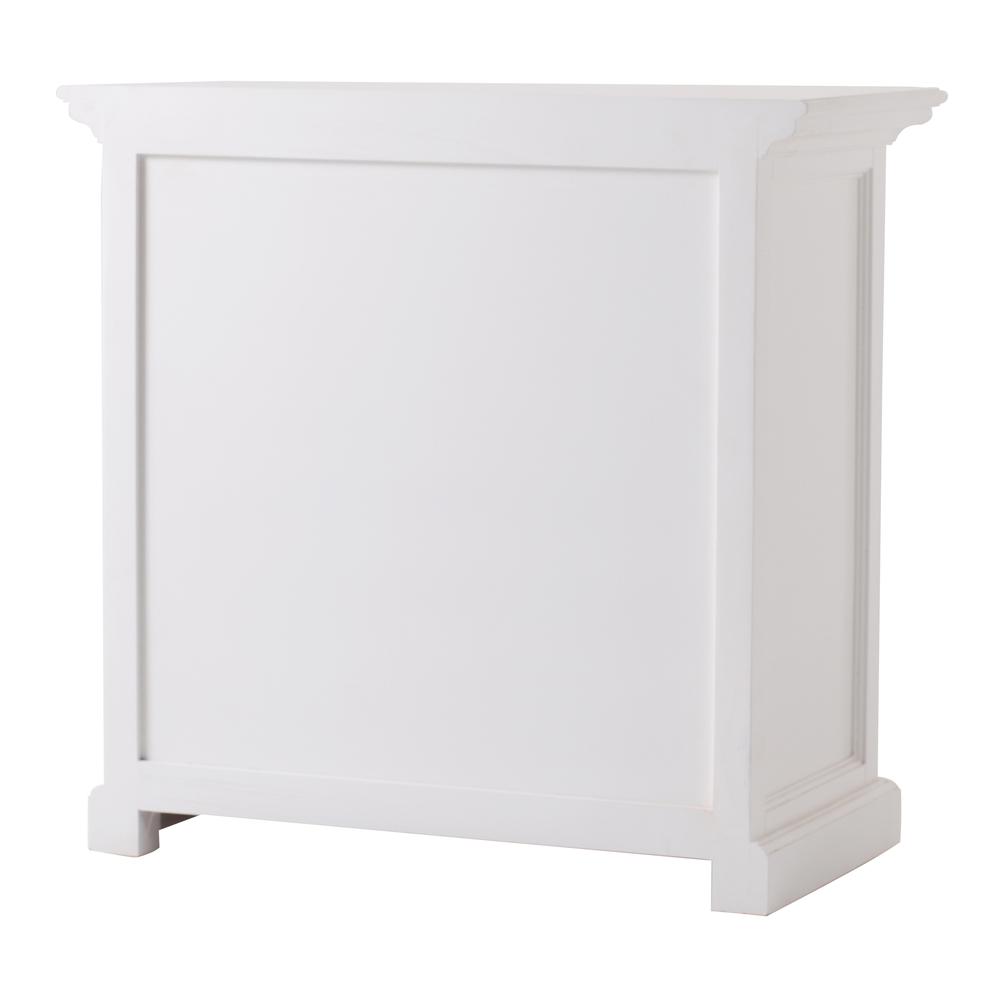 Halifax Grand Classic White Bedside Table with Shelves. Picture 5