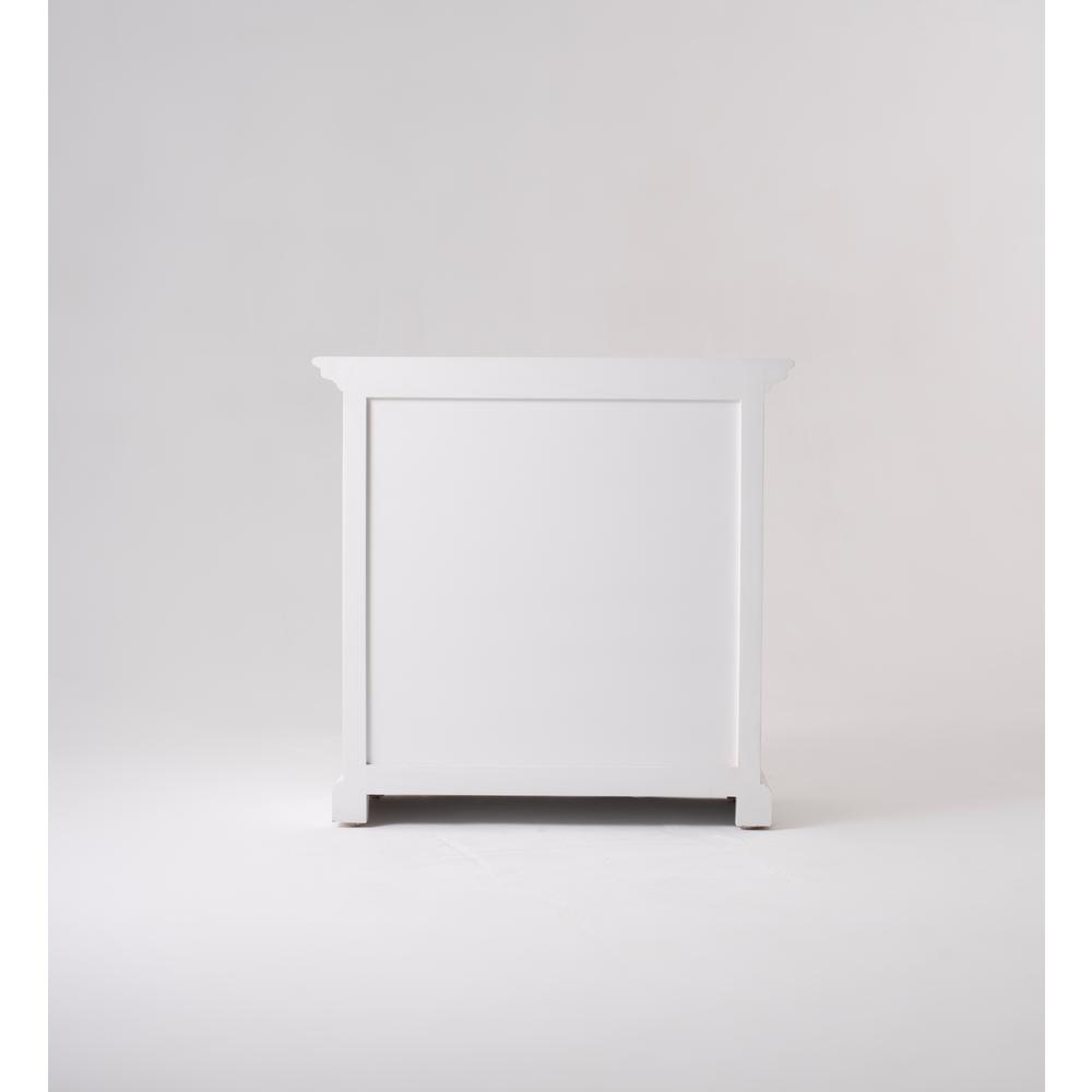 Halifax Grand Classic White Bedside Table with Shelves. Picture 17