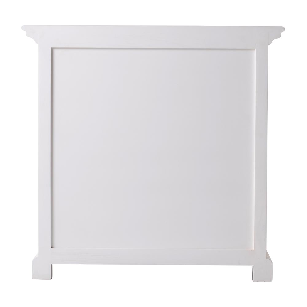 Halifax Grand Classic White Bedside Table with Shelves. Picture 11