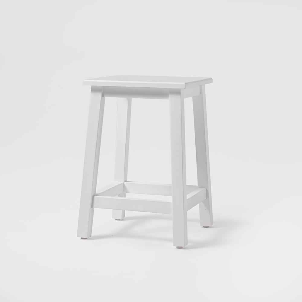 Halifax Classic White Stool. Picture 6