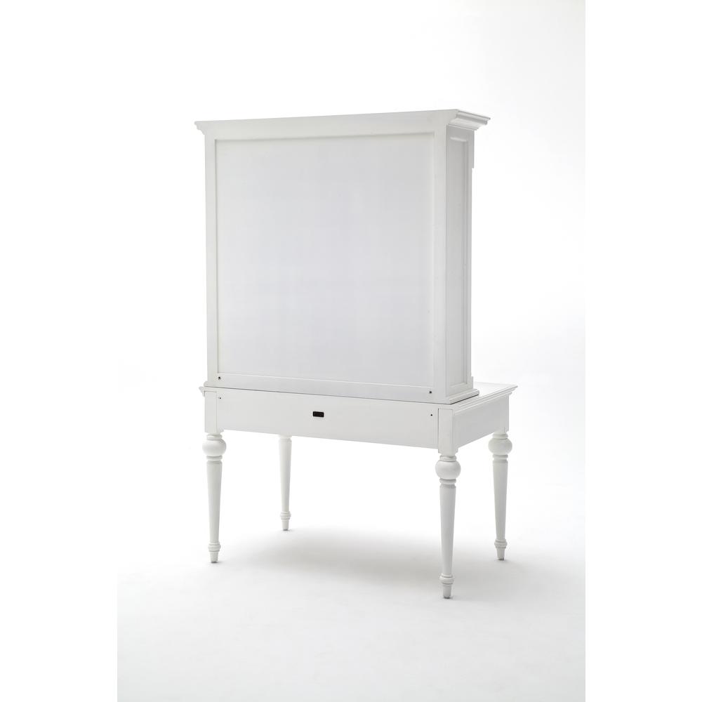 Provence Classic White Secretary Desk with Hutch. Picture 17