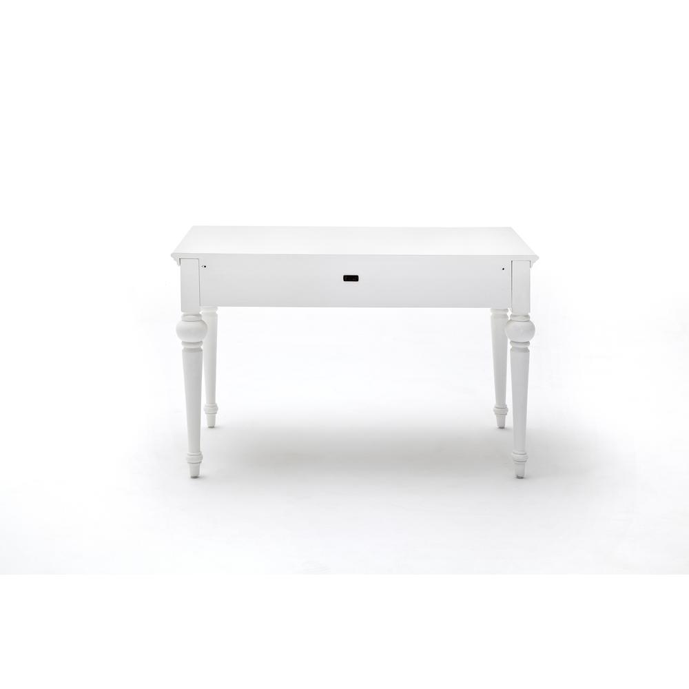 Provence Classic White Secretary Desk with Hutch. Picture 23