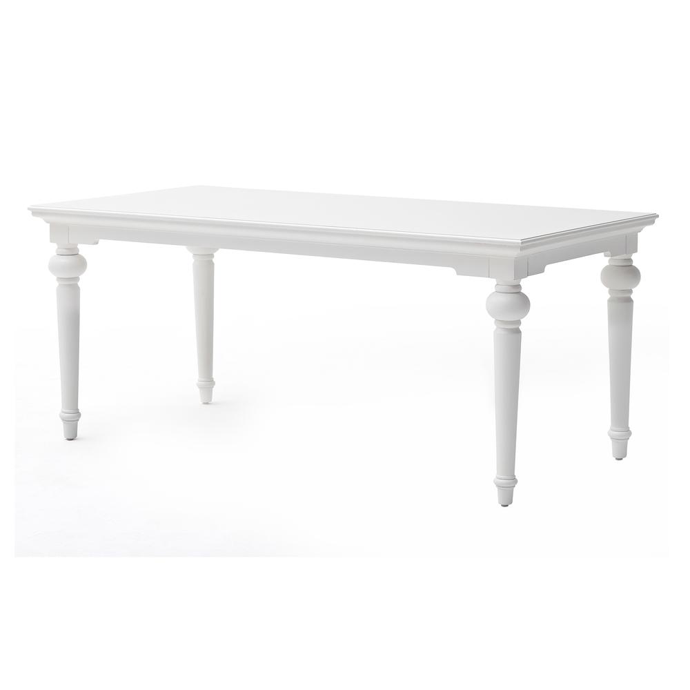 Provence Classic White 71" Dining Table. Picture 3
